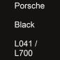 Preview: Porsche, Black, L041 / L700.